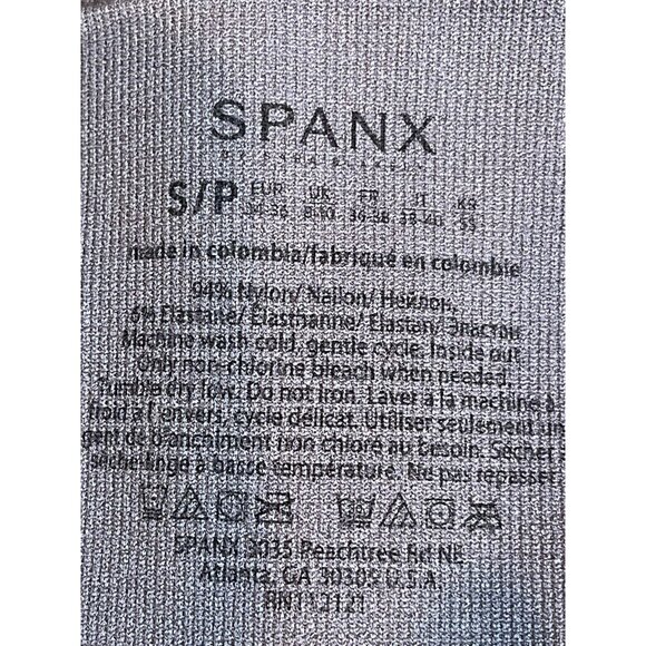 Spanx Leggings Small Camo Gray Look At Me Now Seamless Cropped - Picture 10 of 11